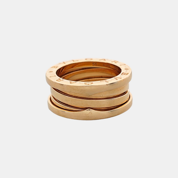 B.ZERO1 18k Rose Gold Ring EU 51