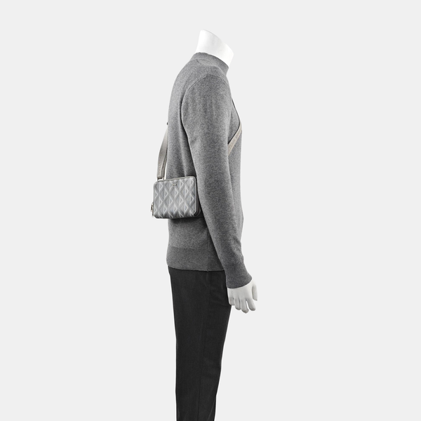 Coated Canvas Shoulder Bag Gray