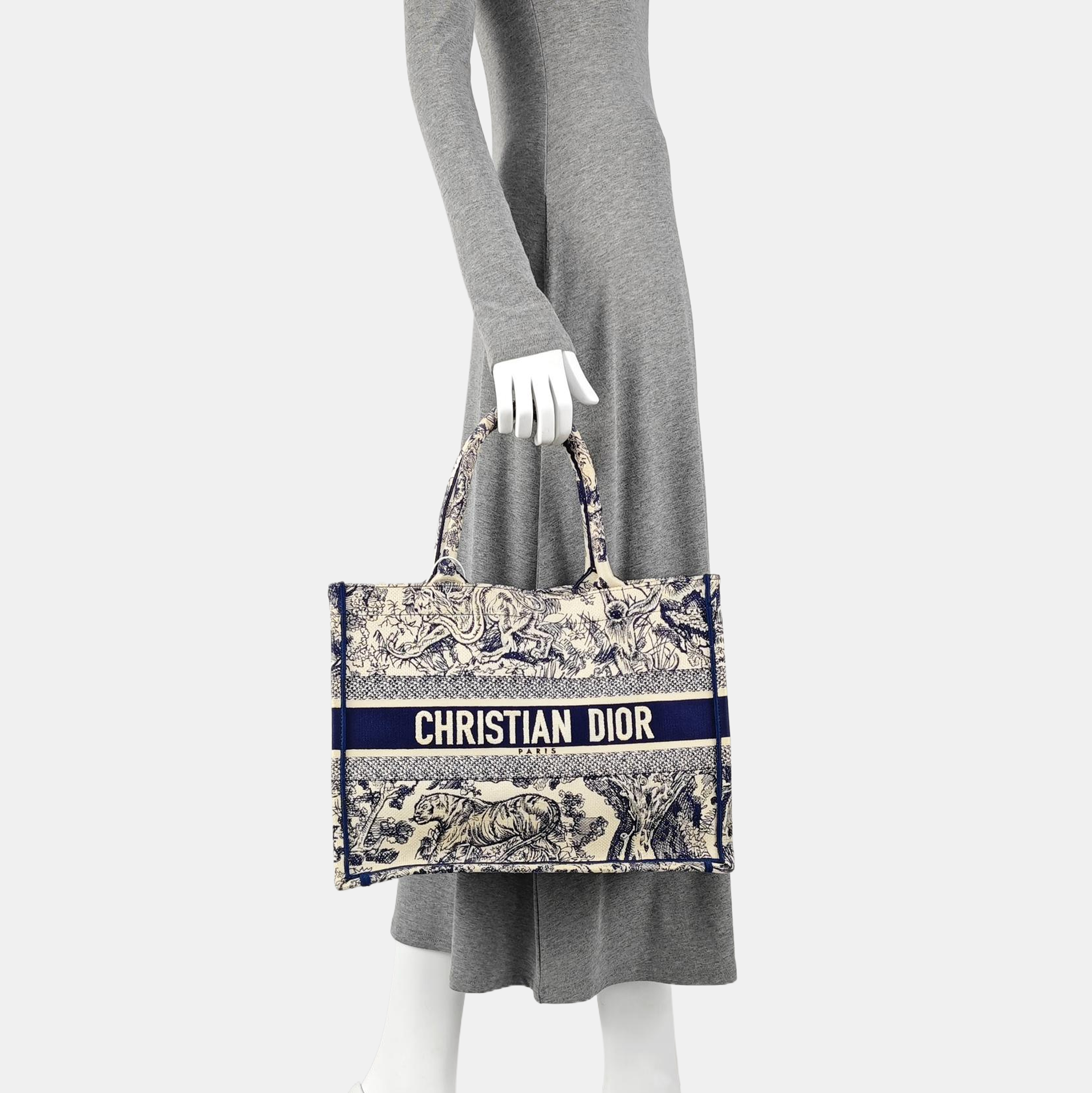 Book Tote Medium Canvas Blue