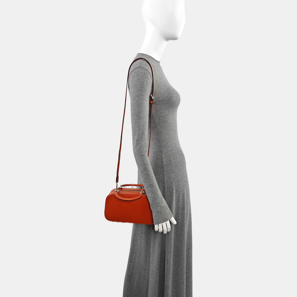 Calfskin Shoulder Bag Orange