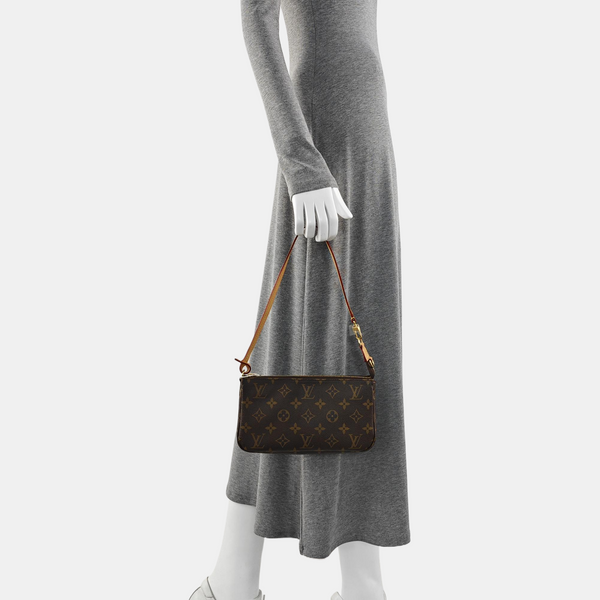 POCHETTE ACCESSOIRES GM Monogram Coated Canvas Brown