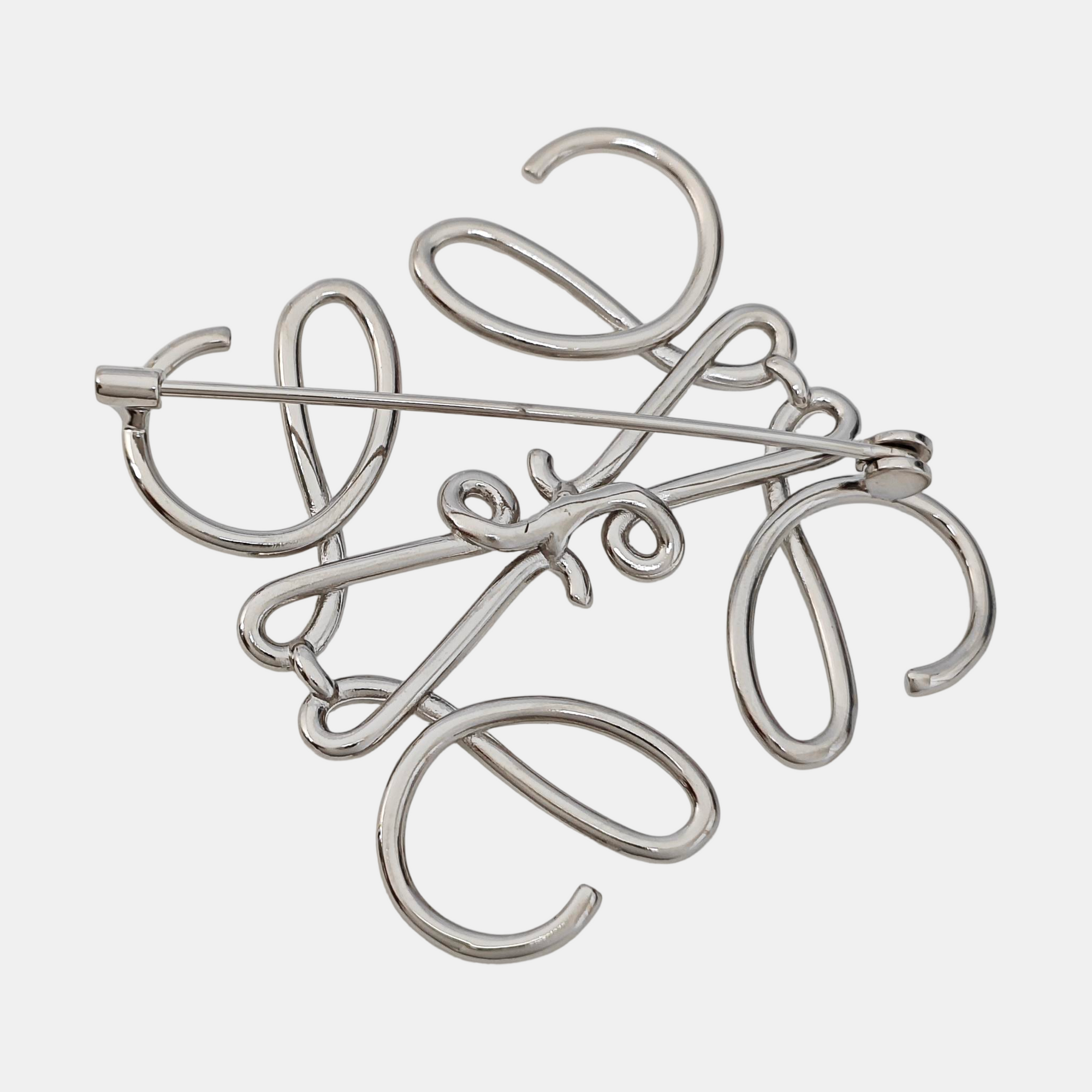 Anagram Metal Silver Brooch