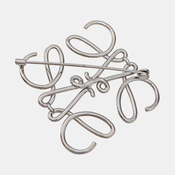 Anagram Metal Silver Brooch