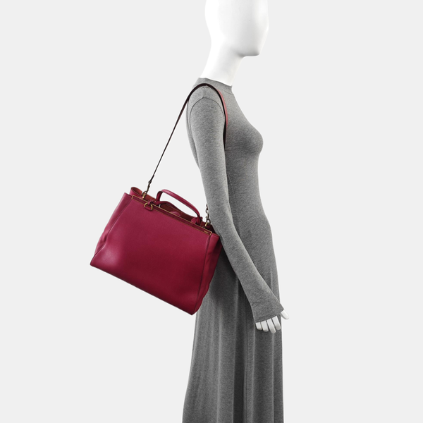 2 Jours Medium Calfskin Purple