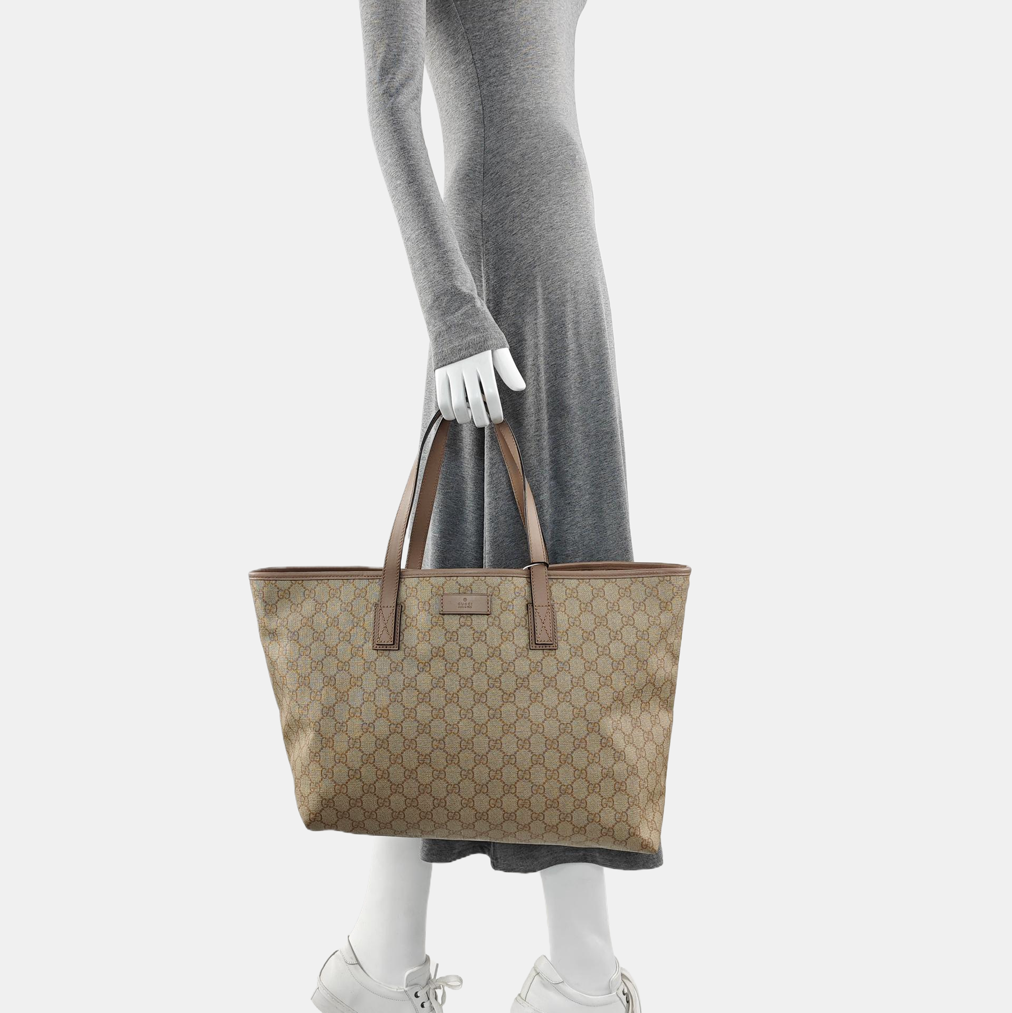 GG Imprime Monogram Coated Canvas Brown