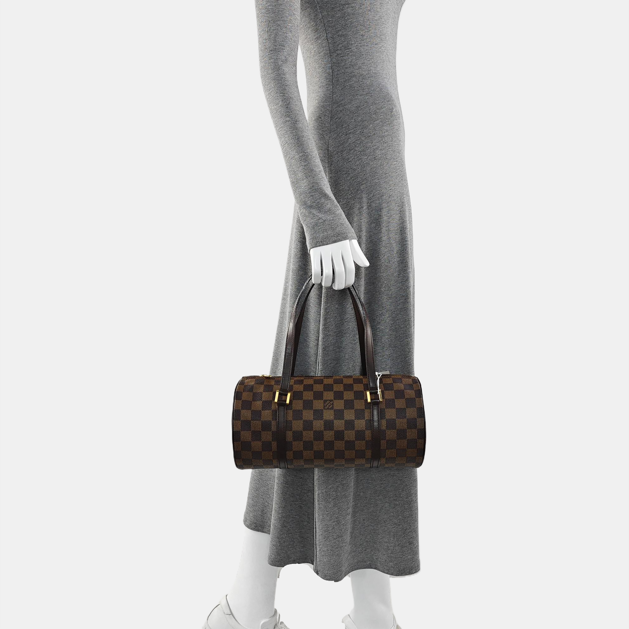 PAPILLON 30 Damier Ebene Coated Canvas Brown