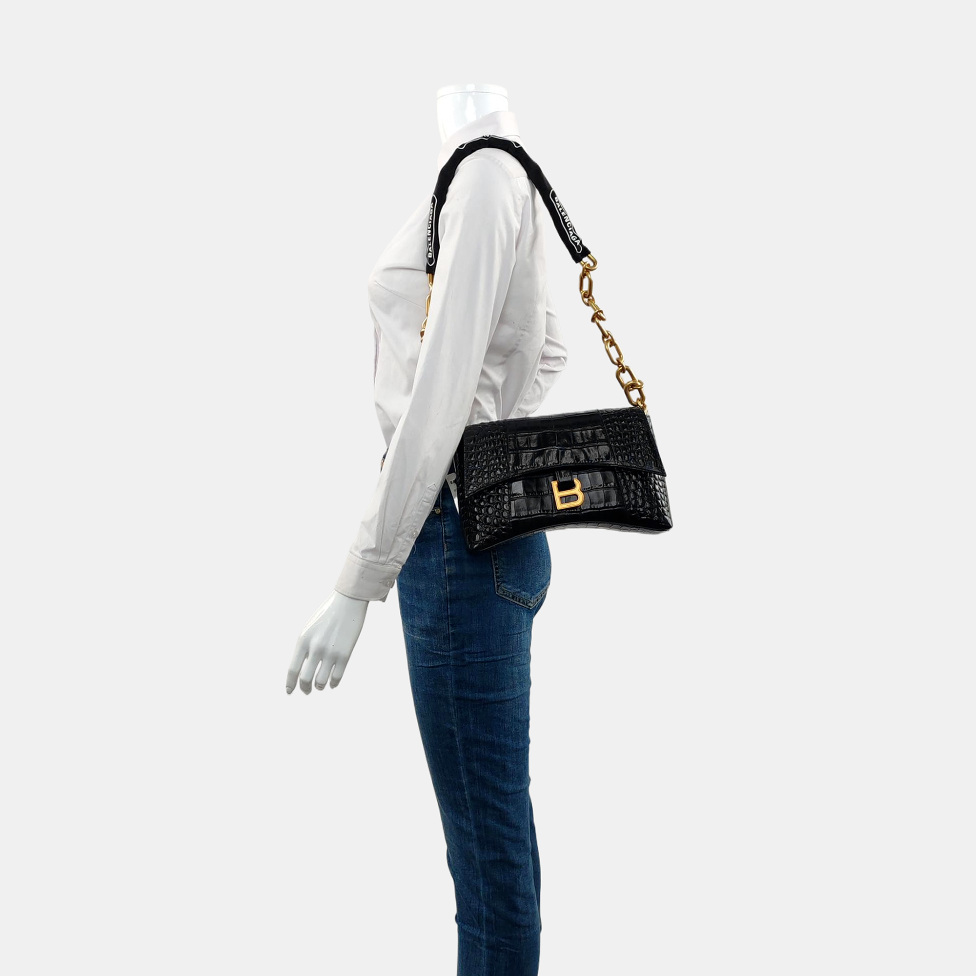 Downtown Super Mini Calfskin Black