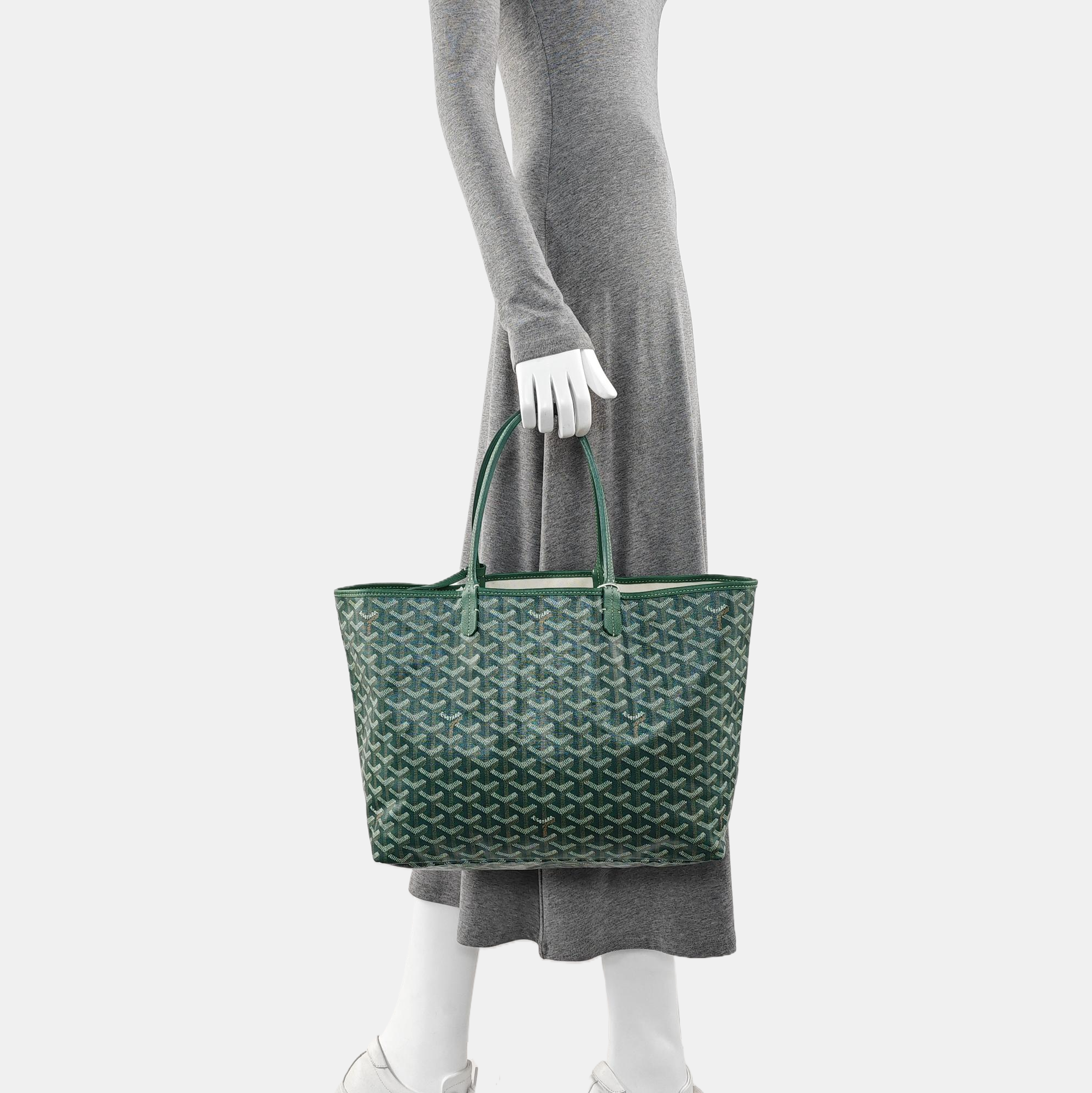 Saint Louis PM Coated Canvas Green