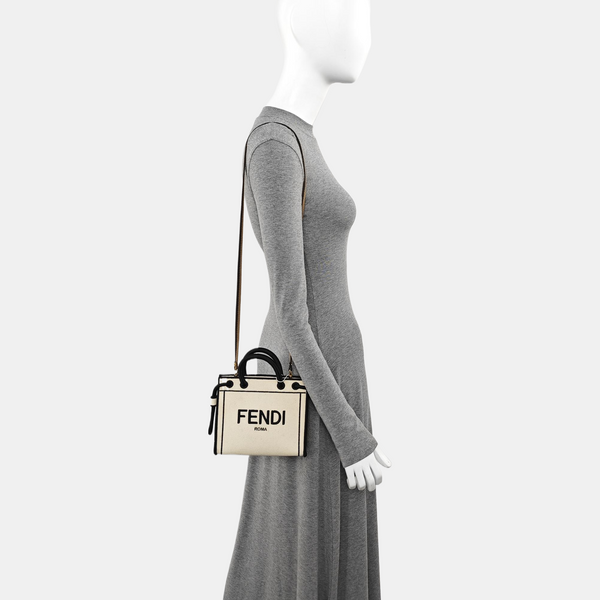 Canvas Shoulder Bag Beige