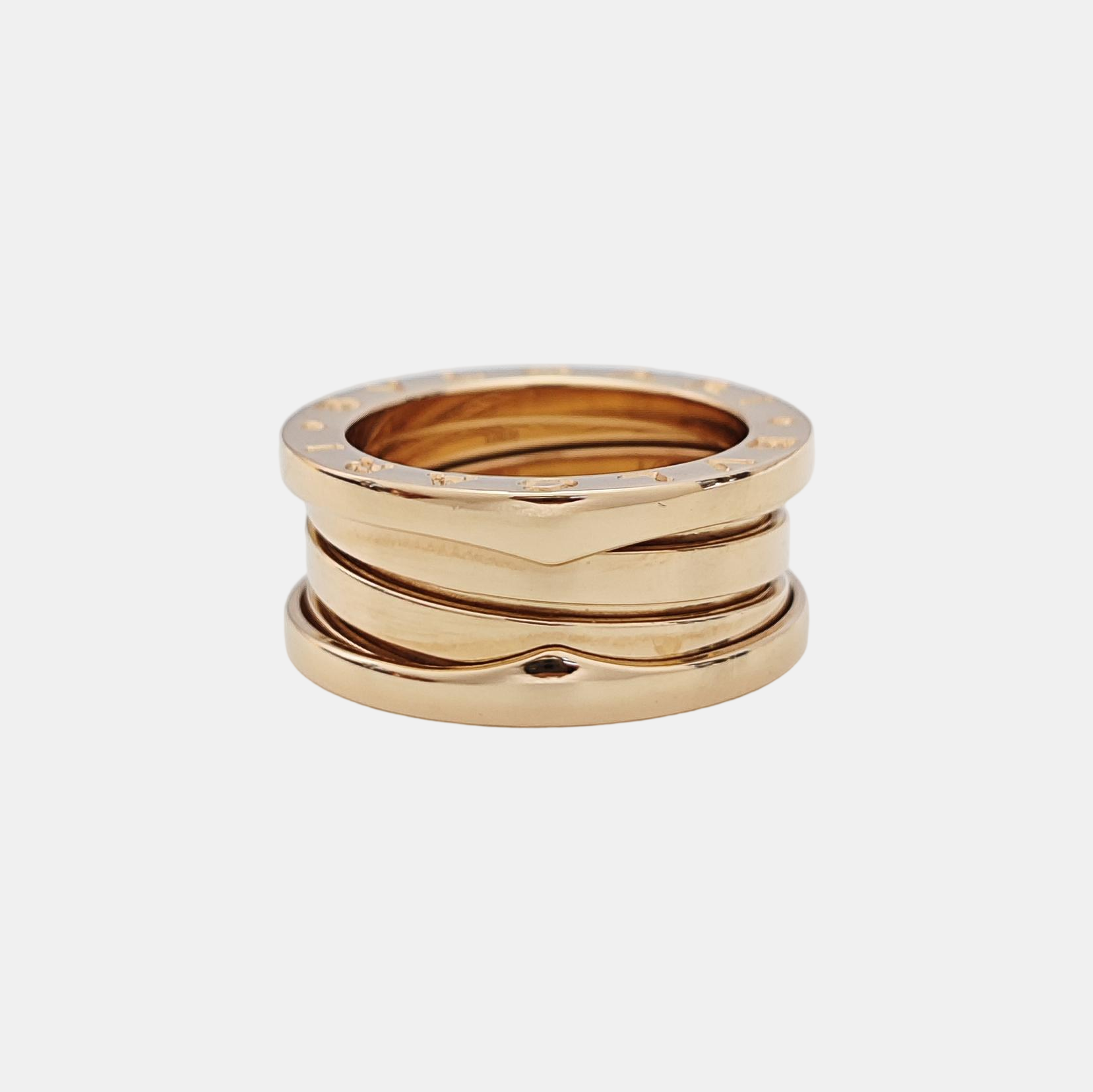 B.ZERO1 18k Rose Gold Ring EU 49