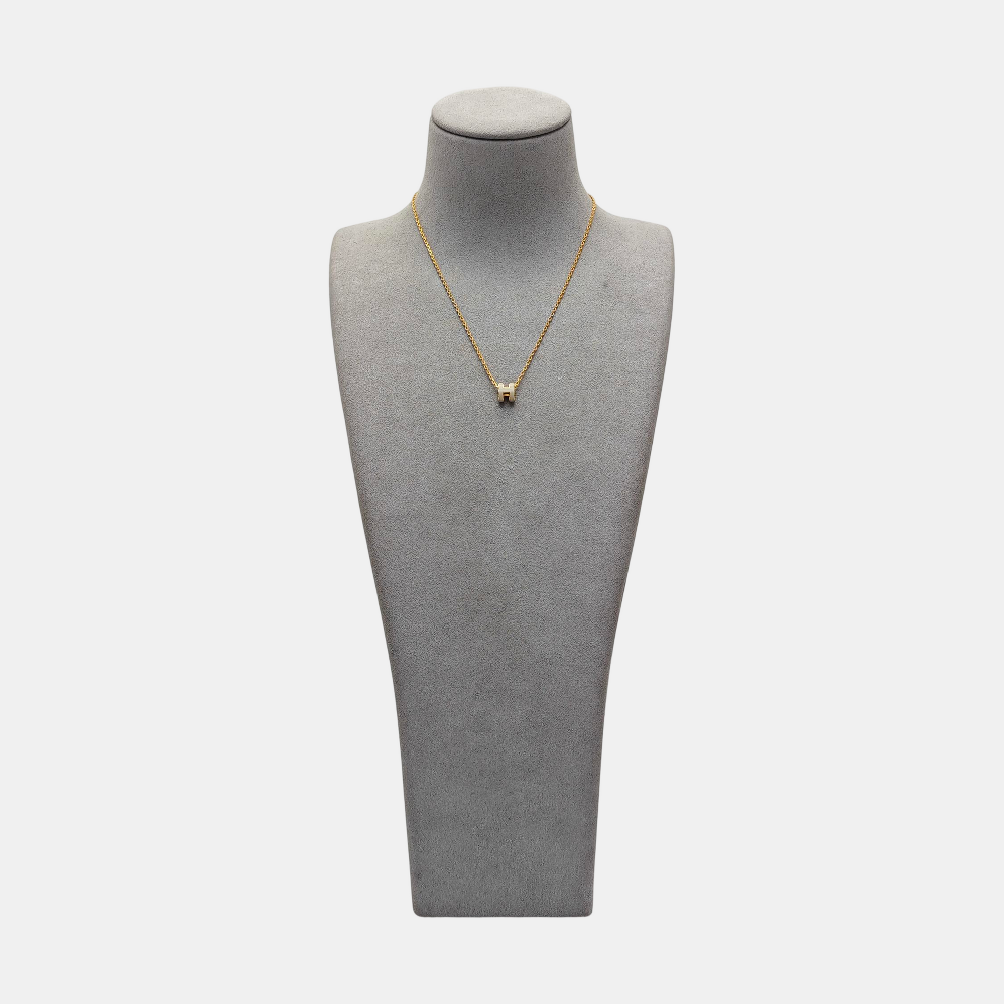 Pop H Metal Gold Necklace