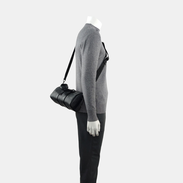 KEEPALL 25 Monogram Coated Canvas Black