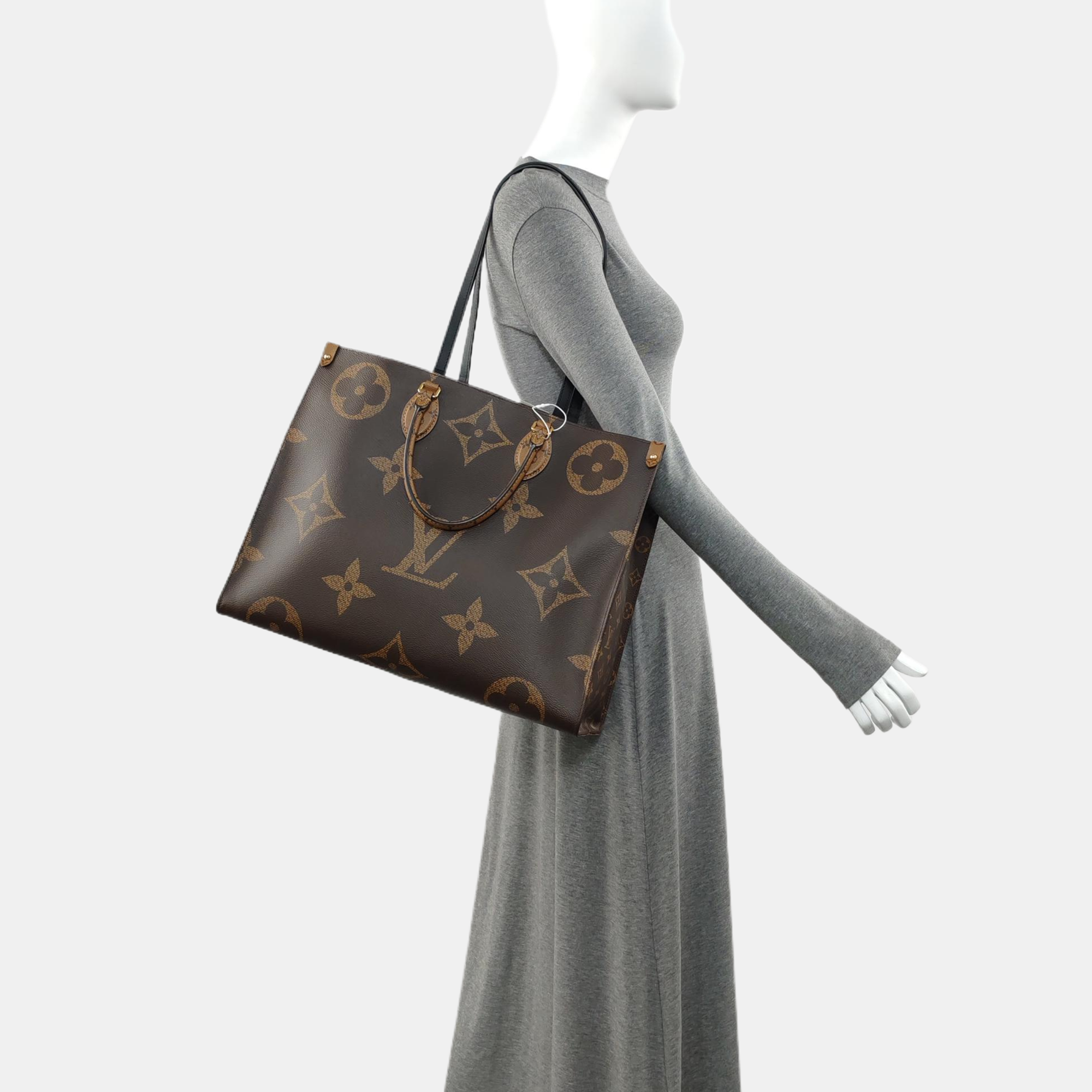 ONTHEGO GM Monogram Coated Canvas Brown