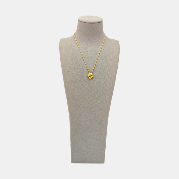 Twist Round Metal Gold Necklace