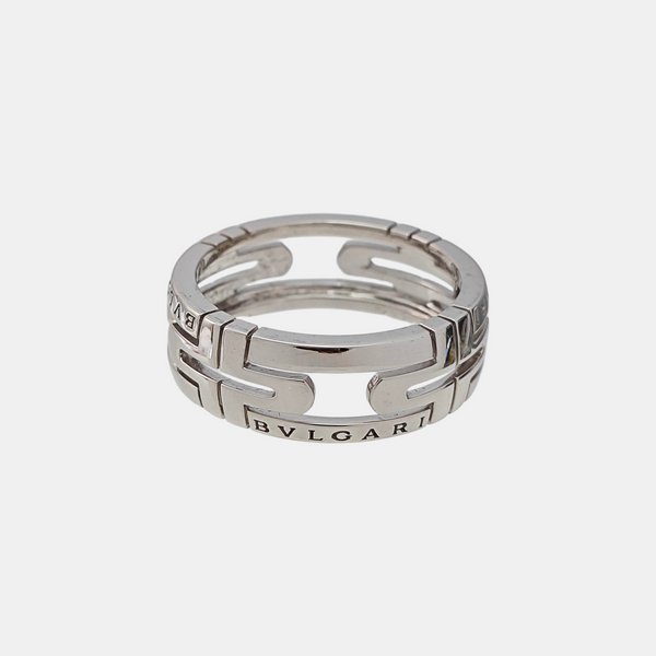 PARENTESI 18k White Gold Silver Ring EU 62