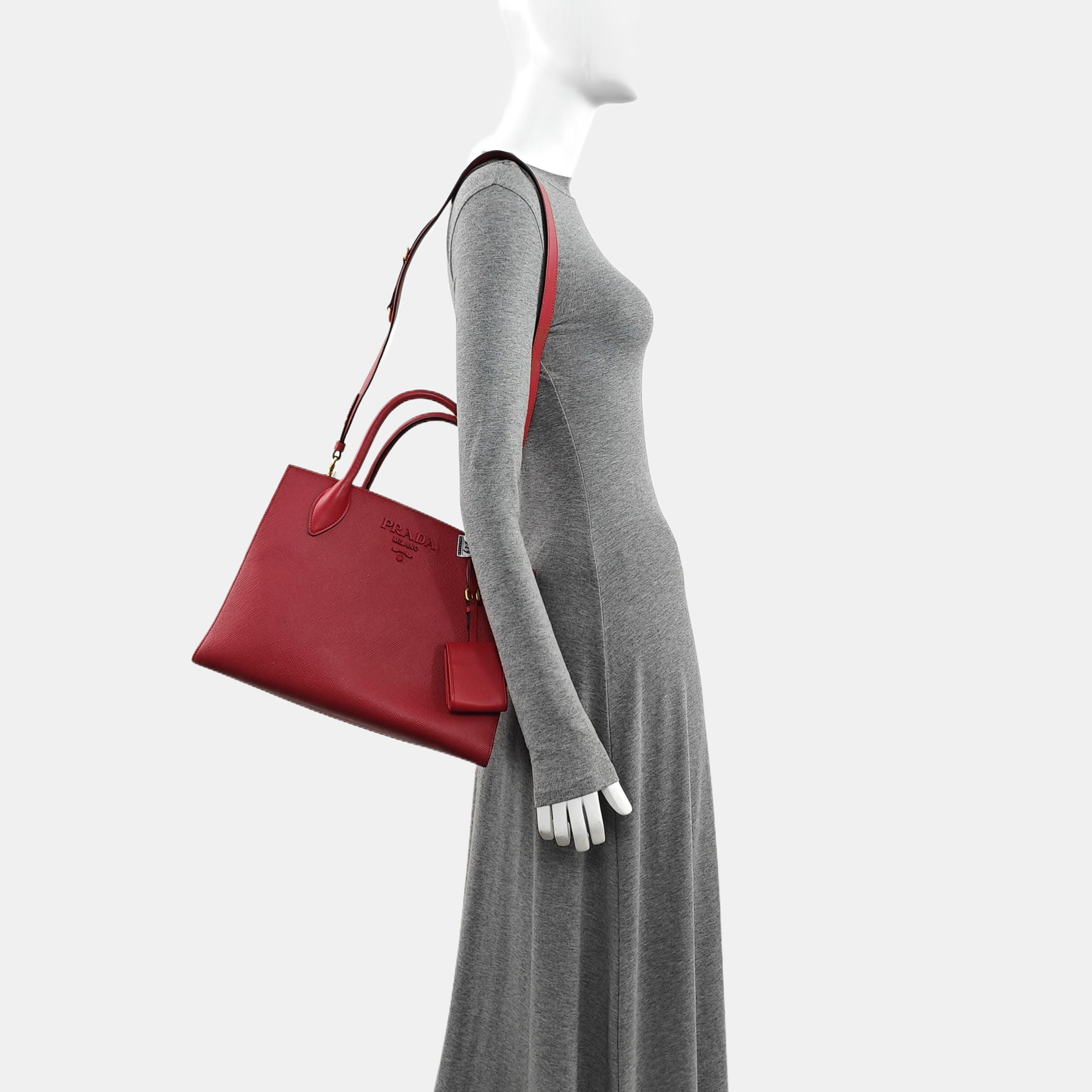 Monochrome Calfskin Red