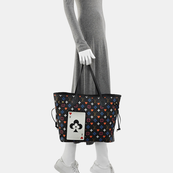 NEVERFULL MM Monogram Coated Canvas Black