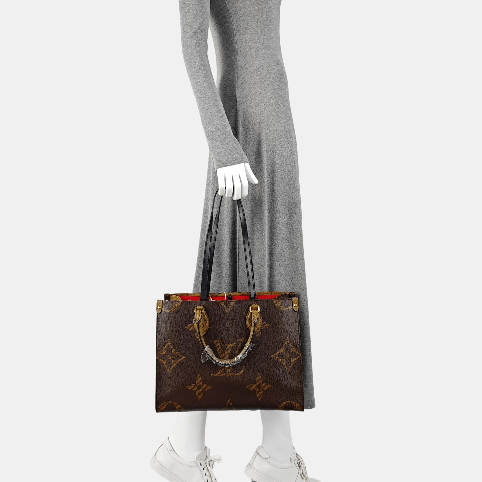 ONTHEGO MM Monogram Coated Canvas Brown