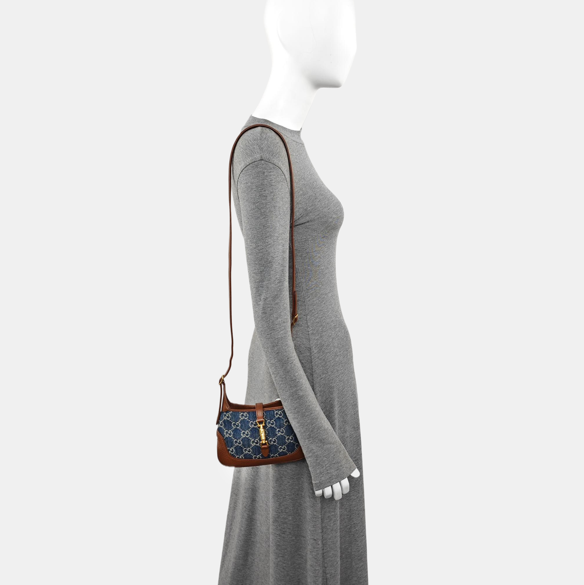 Jackie 1961 Mini Monogram Denim Blue