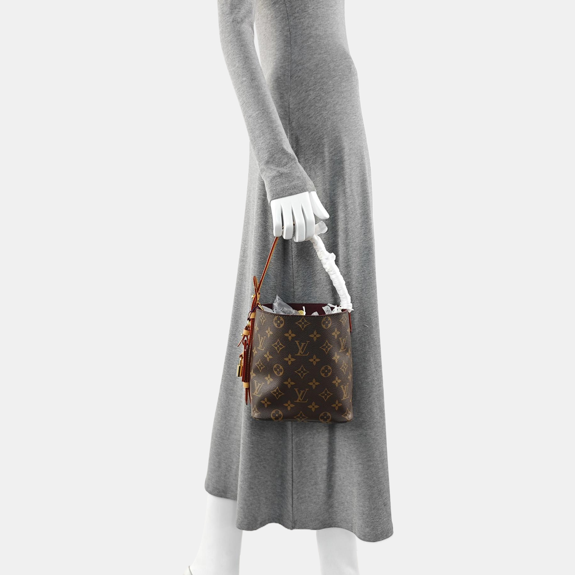 ALL IN BB Monogram Coated Canvas Brown
