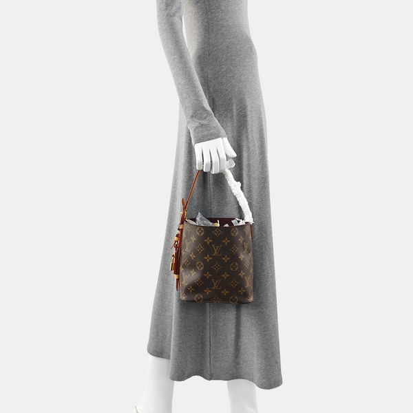 ALL IN BB Monogram Coated Canvas Brown