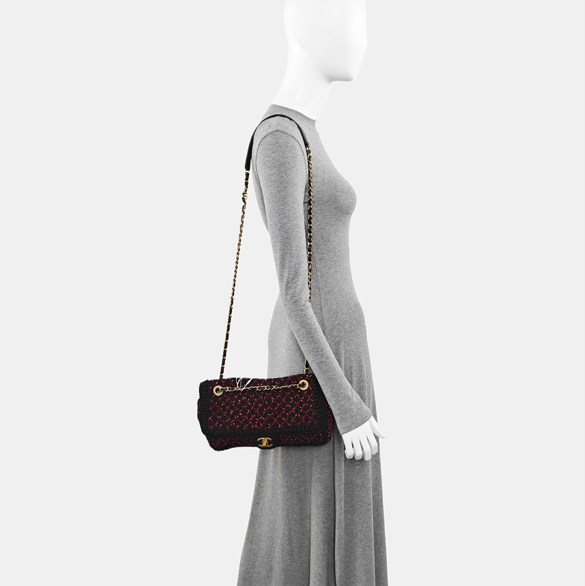 Fabric Shoulder Bag Black