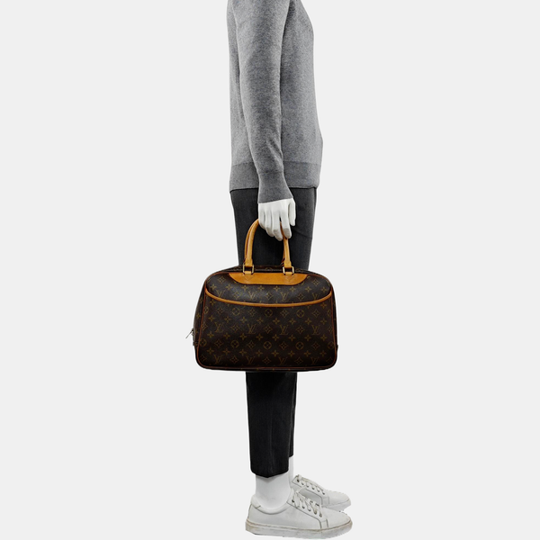 DEAUVILLE Monogram Coated Canvas Brown