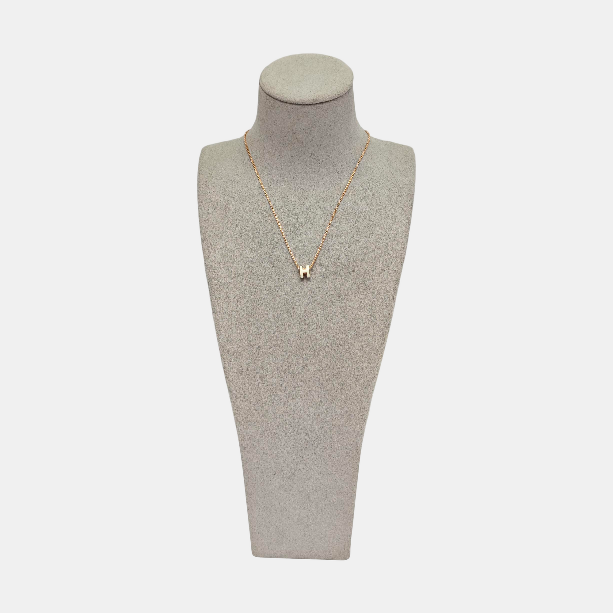Pop H Metal Rose Gold Necklace