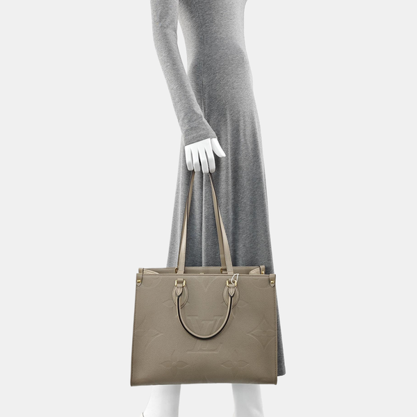 ONTHEGO MM Monogram Calfskin Gray