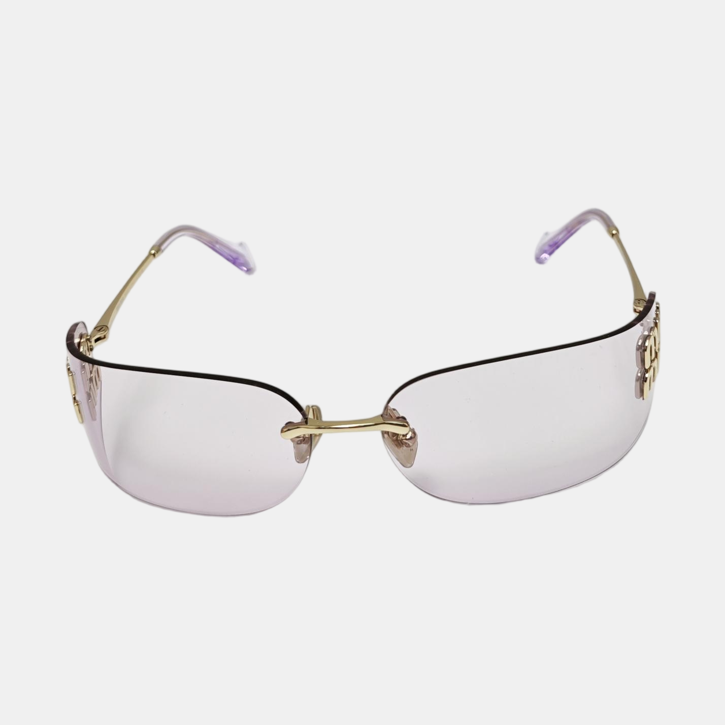 Metal Sunglasses Purple