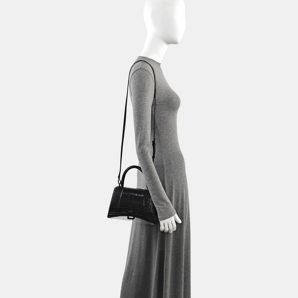 Hourglass S Calfskin Black
