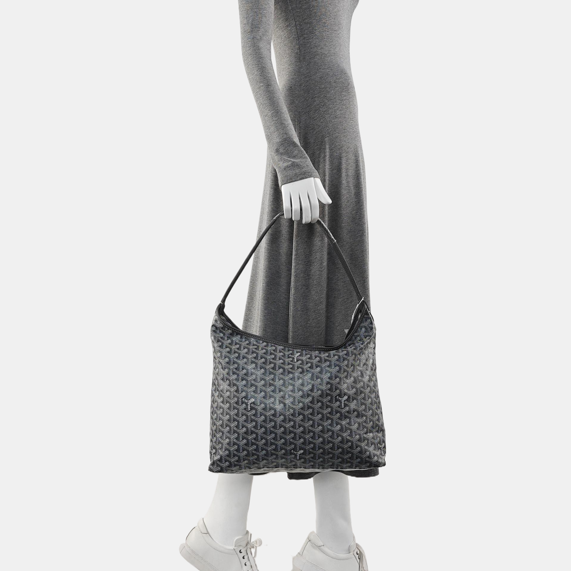 Hobo Coated Canvas Gray