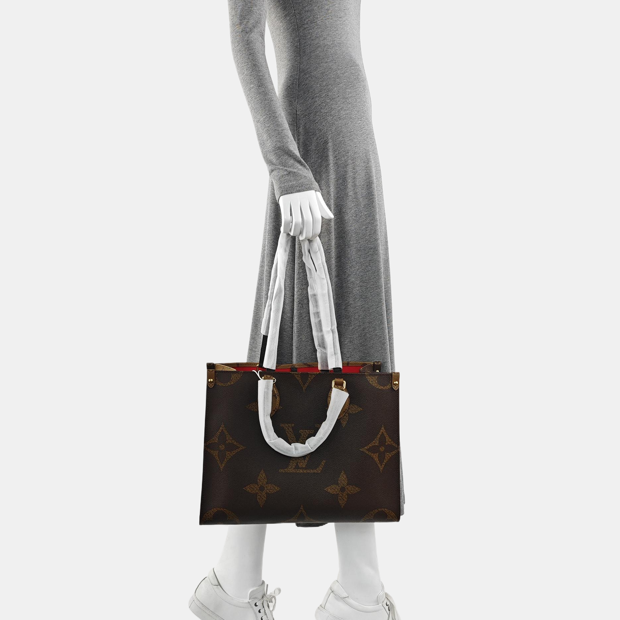 ONTHEGO MM Monogram Coated Canvas Brown
