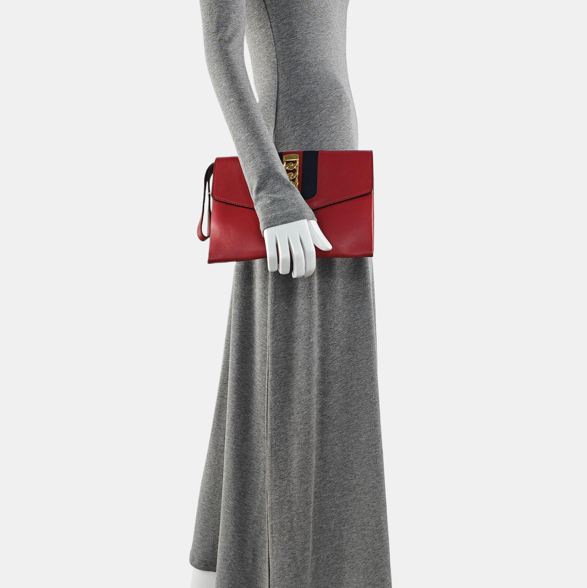 Sylvie Small Calfskin Red