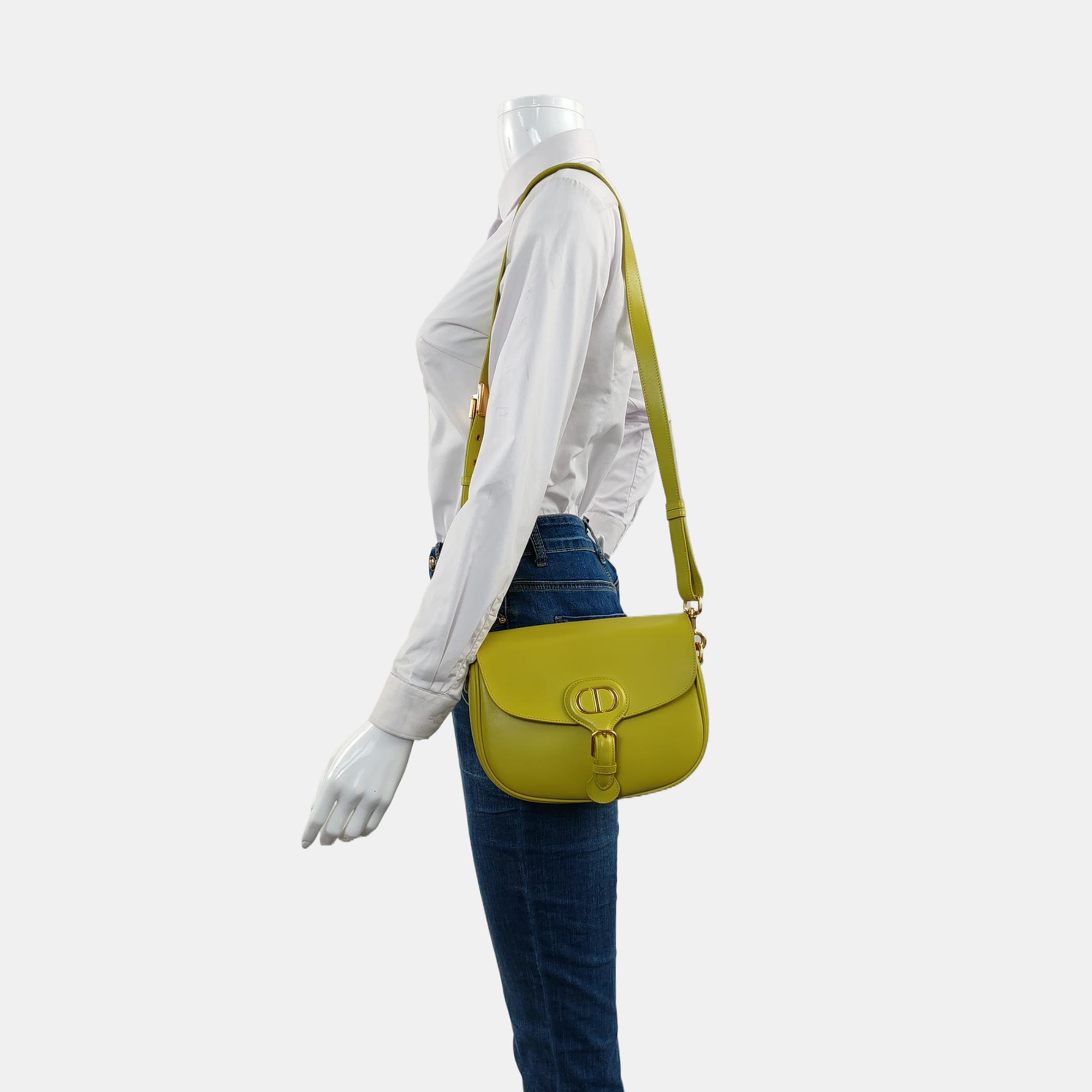Authenticated pre-owned  Bobby Medium Calfskin Green - Shoulder Bag at Looply