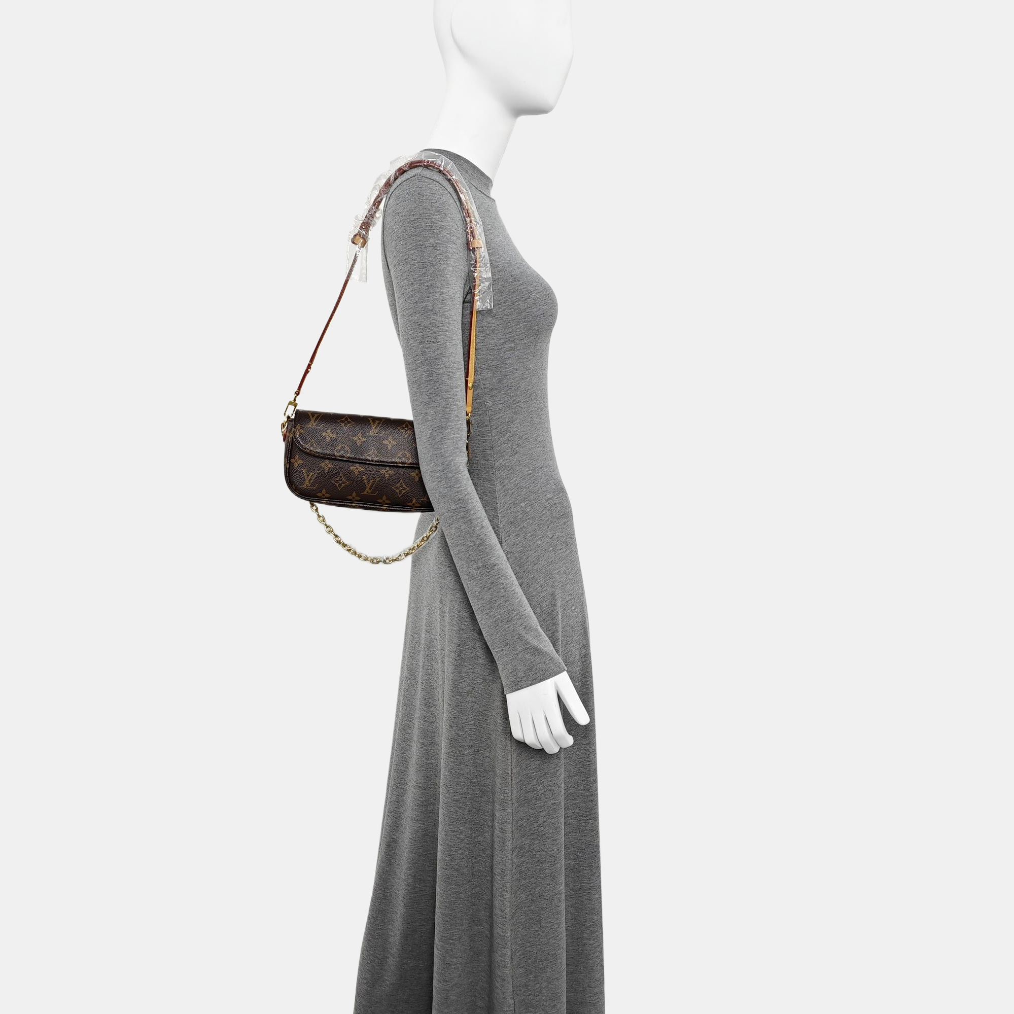 IVY Monogram Coated Canvas Brown
