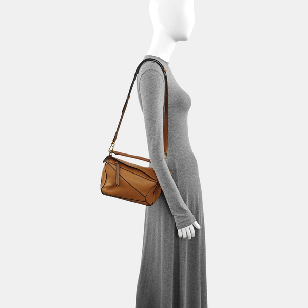 Puzzle Small Calfskin Brown