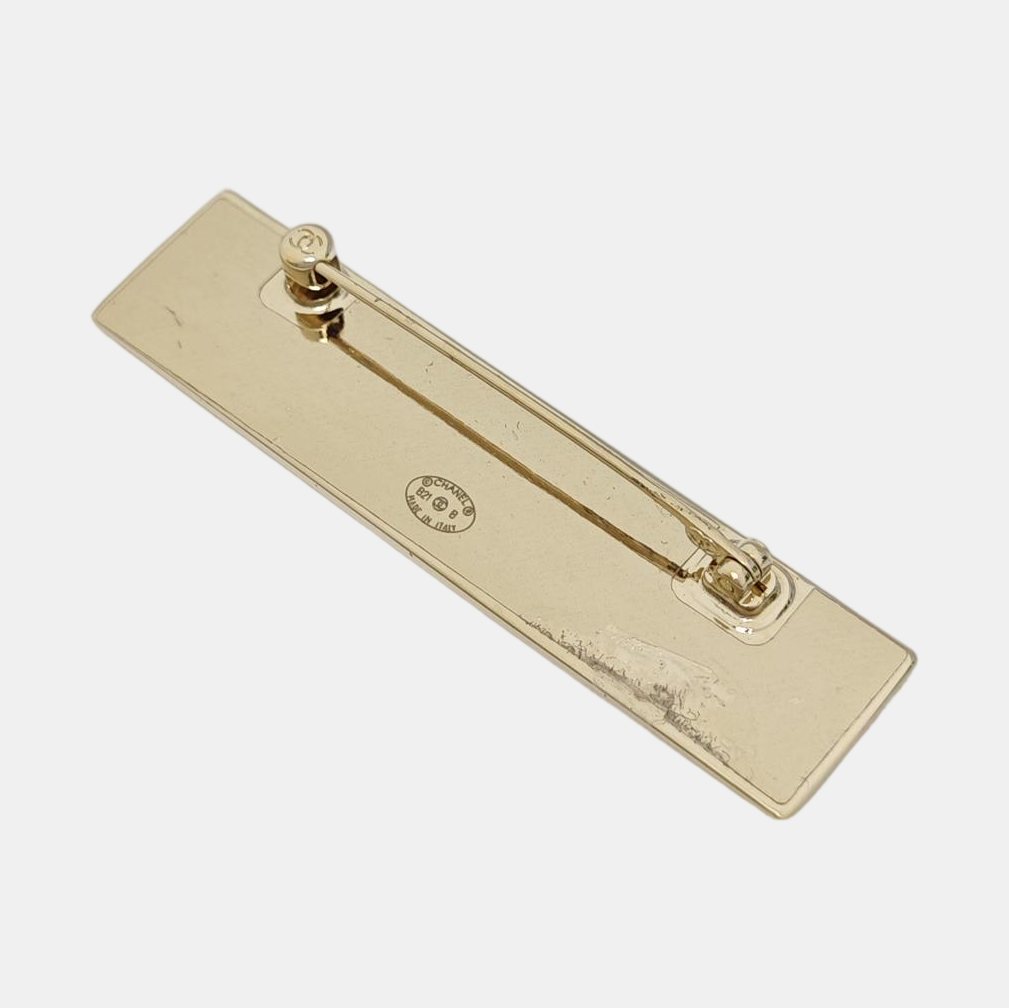 Metal Gold Brooch