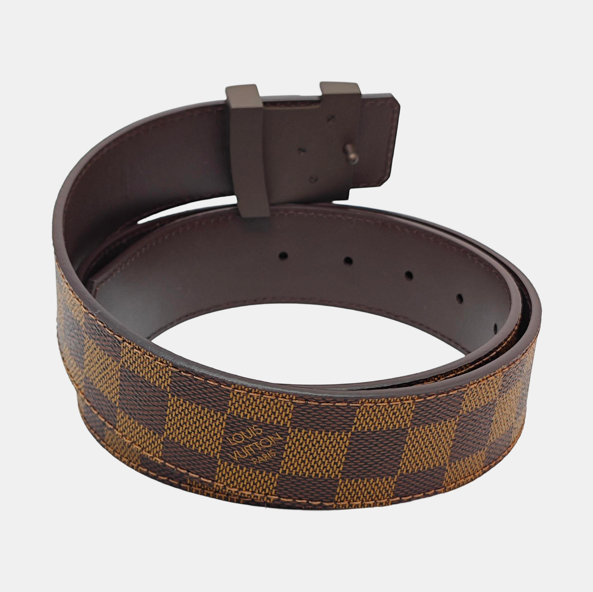 Coated Canvas Belt Brown