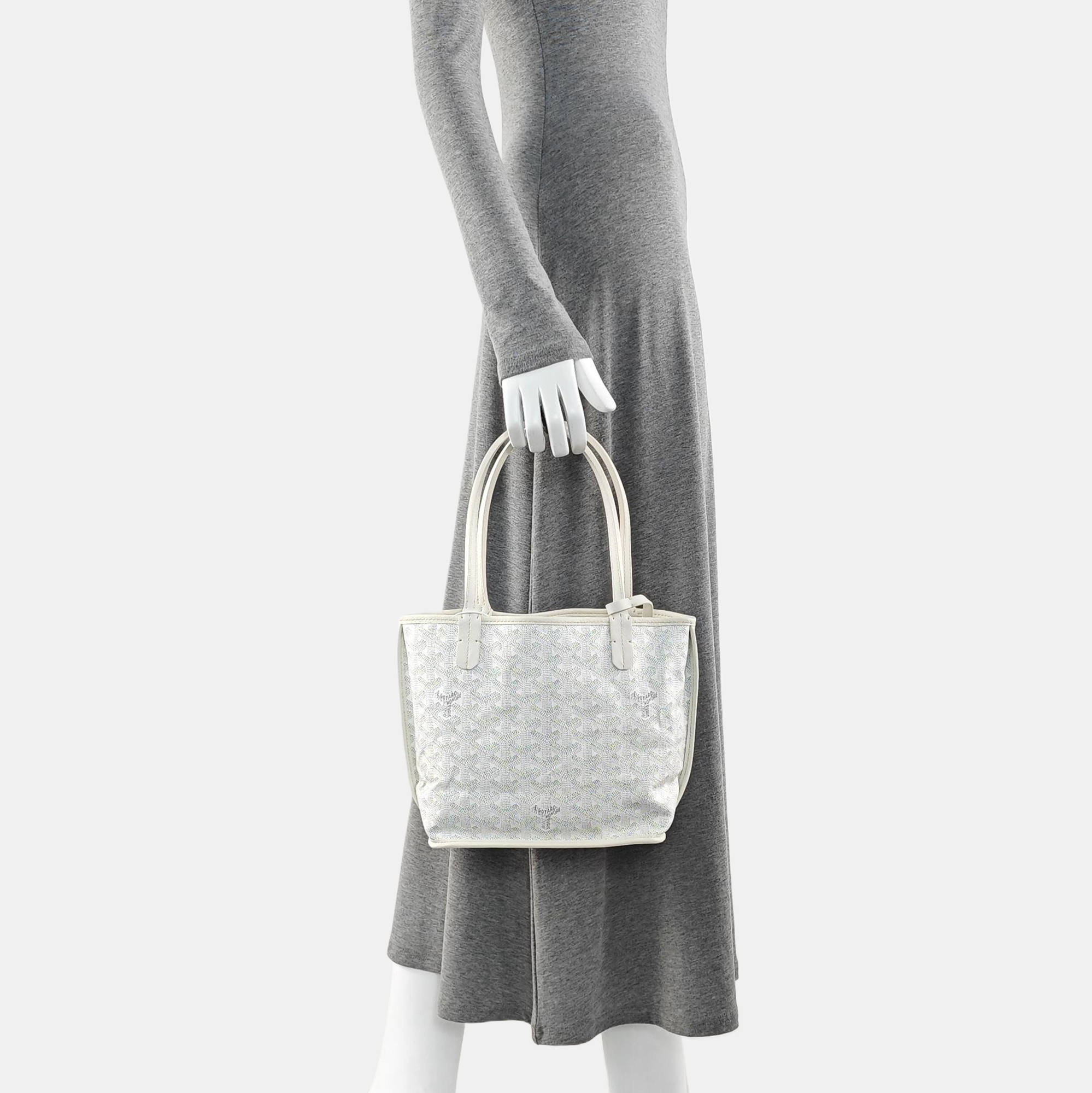 Anjou Mini Coated Canvas White