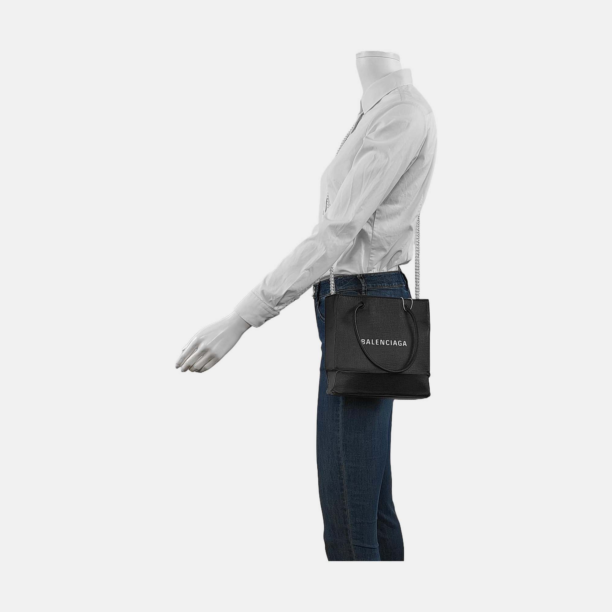 Shopping Bag Super Mini Calfskin Black