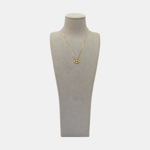Petit CD Metal Gold Necklace