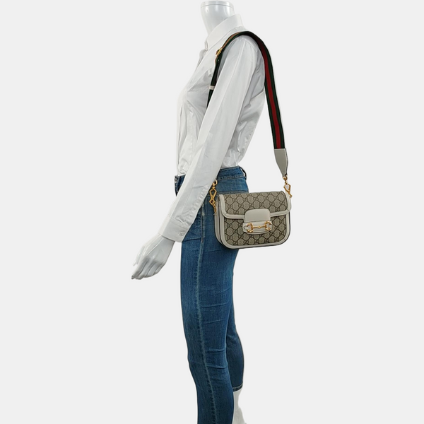 Horsebit 1955 Mini Coated Canvas Beige