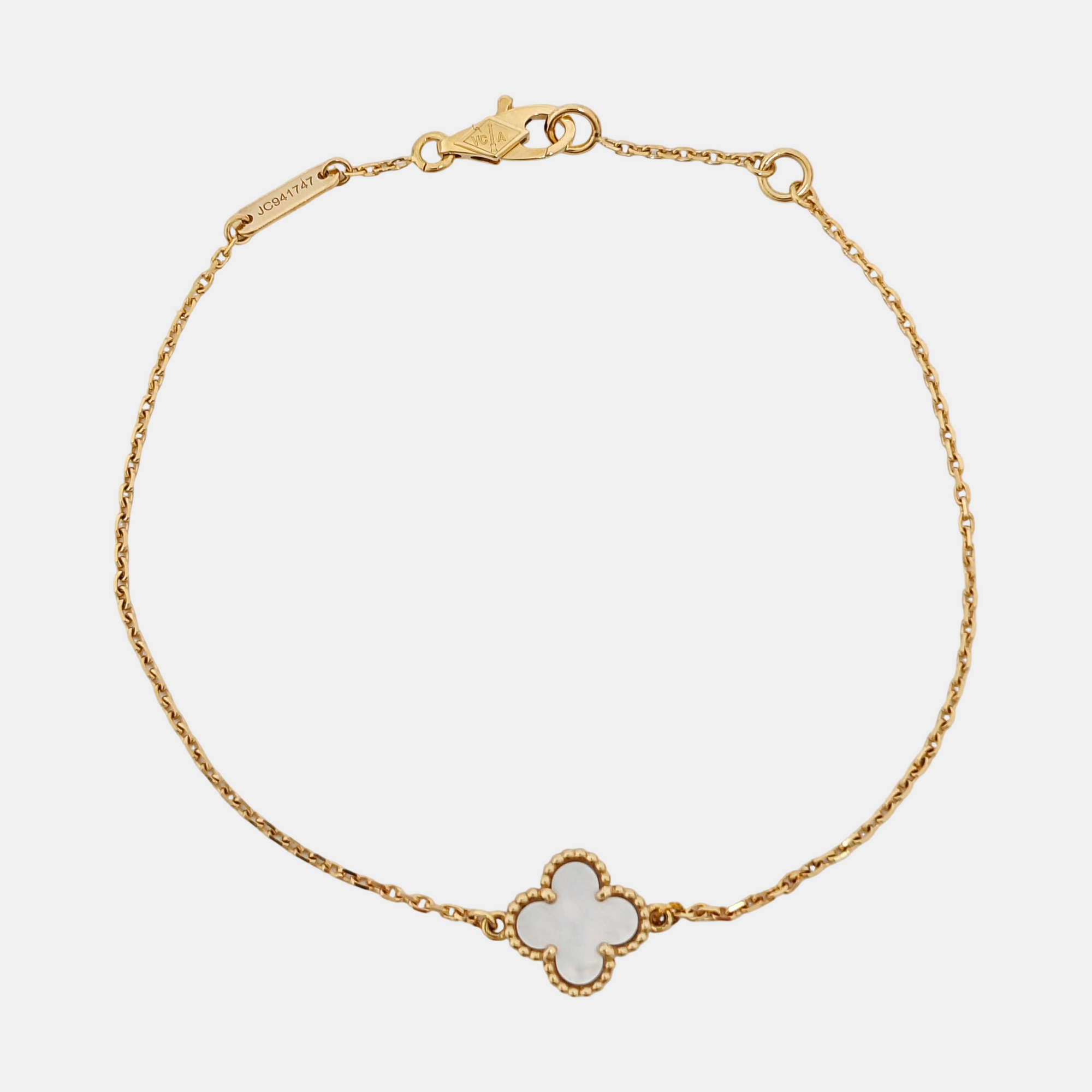 Sweet Alhambra 18k Gold Bracelet