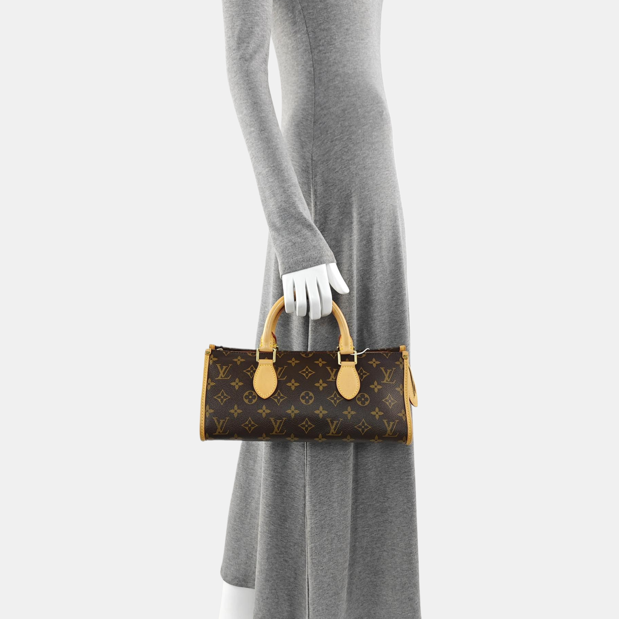 POPINCOURT Monogram Coated Canvas Brown