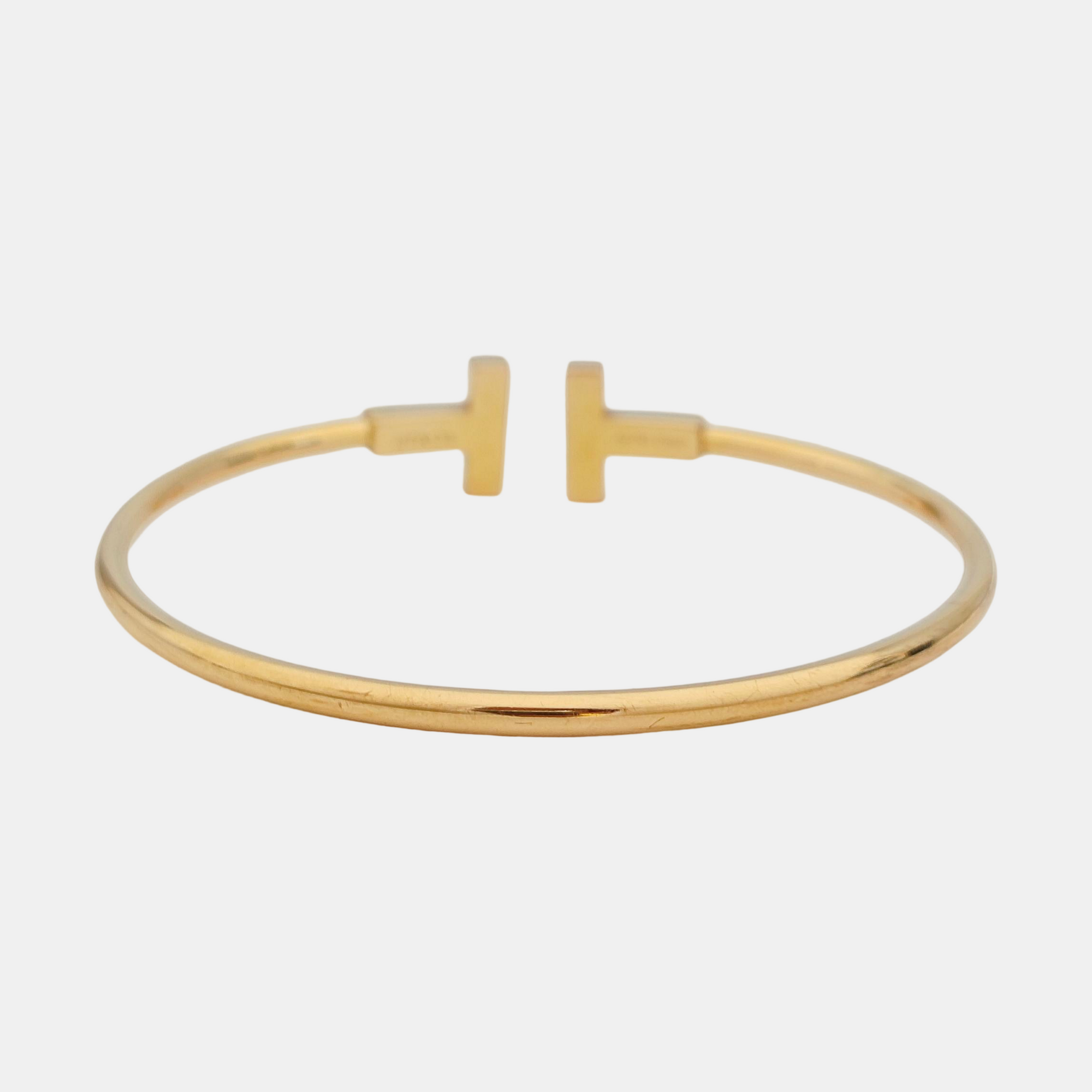 Tiffany T 18k Rose Gold Bangle