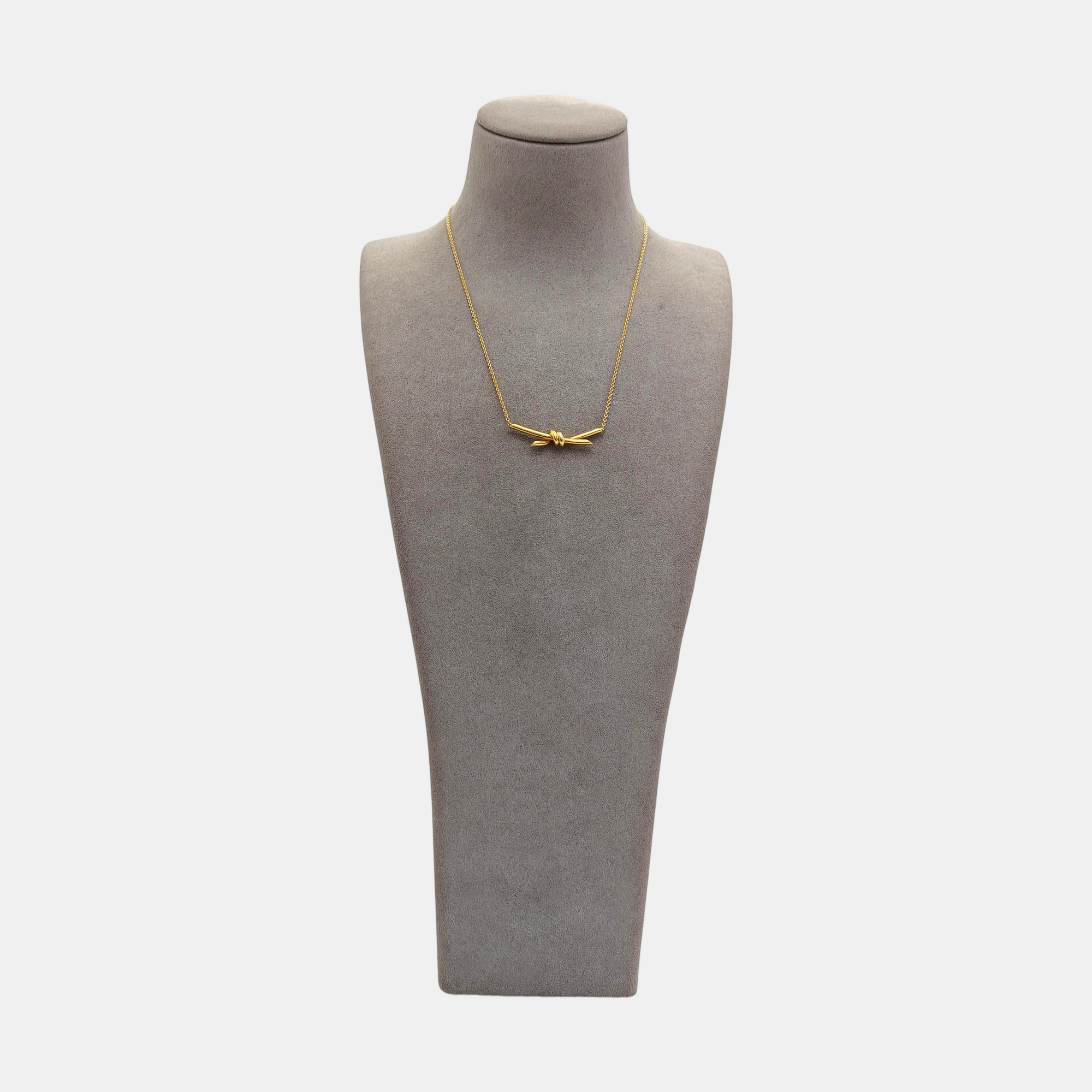 Tiffany Knot 18k Gold Necklace
