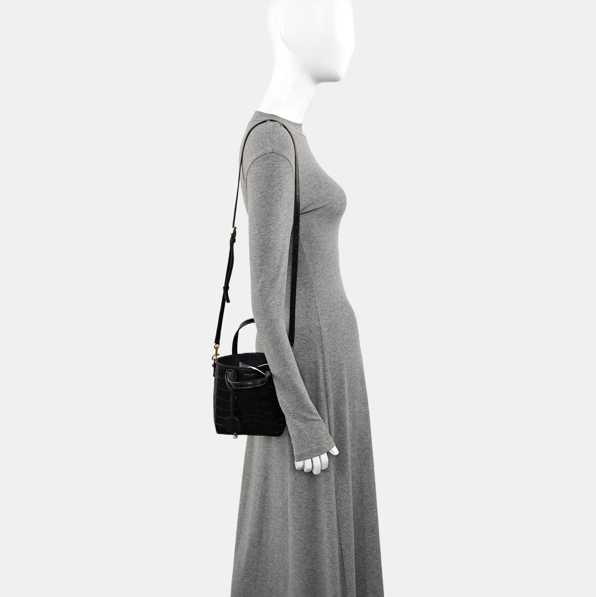 Calfskin Shoulder Bag Black