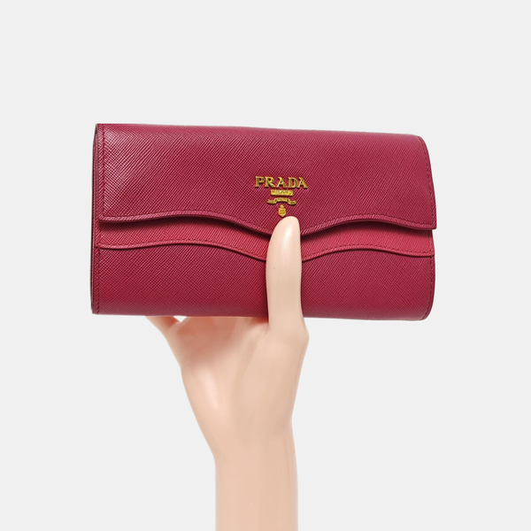 Saffiano Calfskin Wallet Red