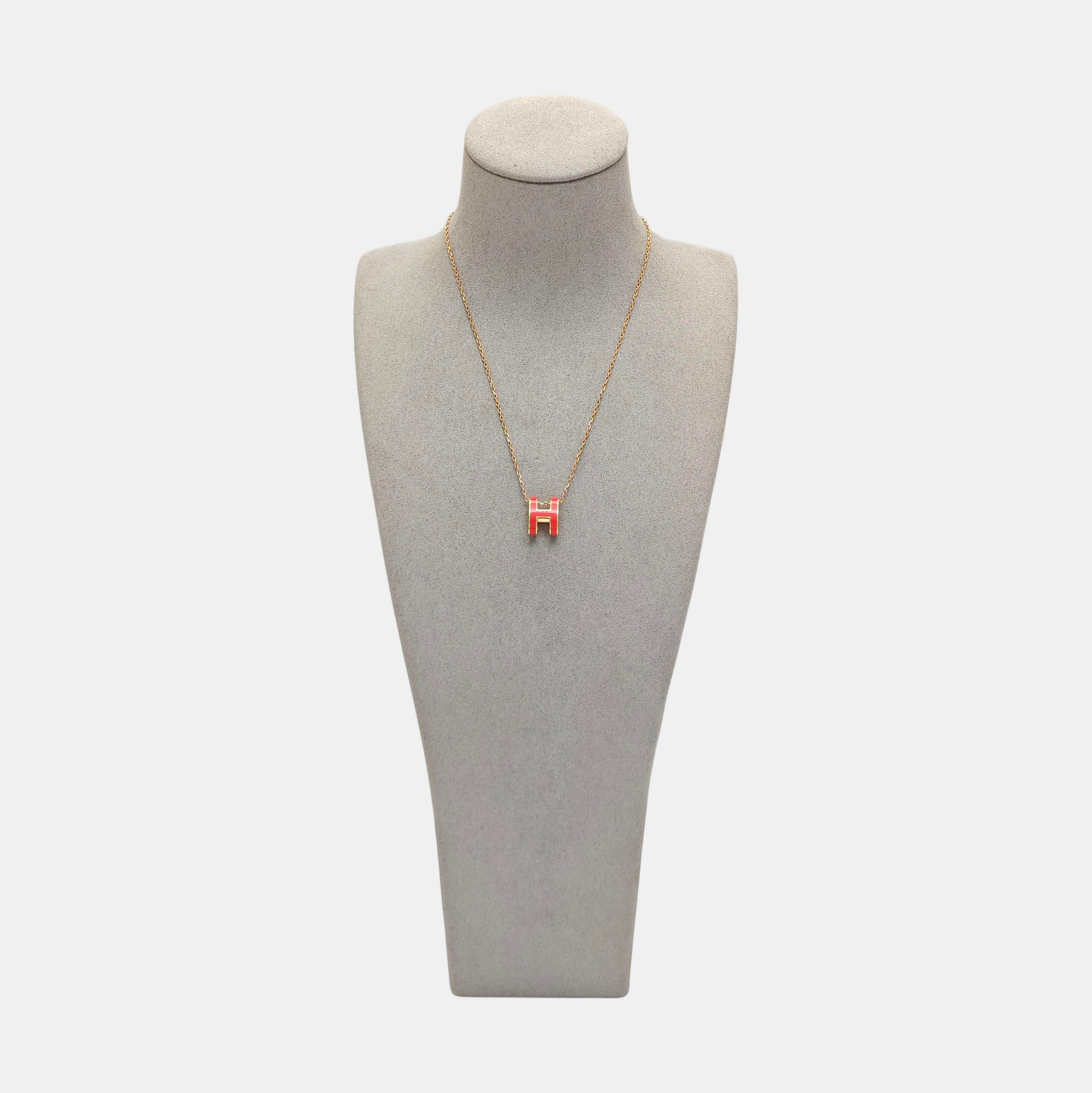 Pop H Metal Rose Gold Necklace